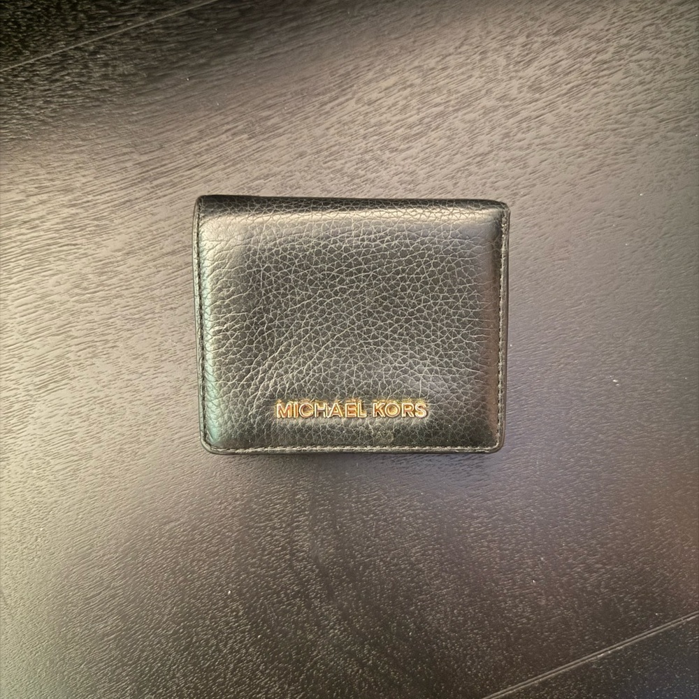 Michael Kors Black Leather Card Holder